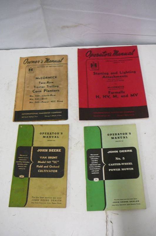 lot 48 image: Operator Manuals