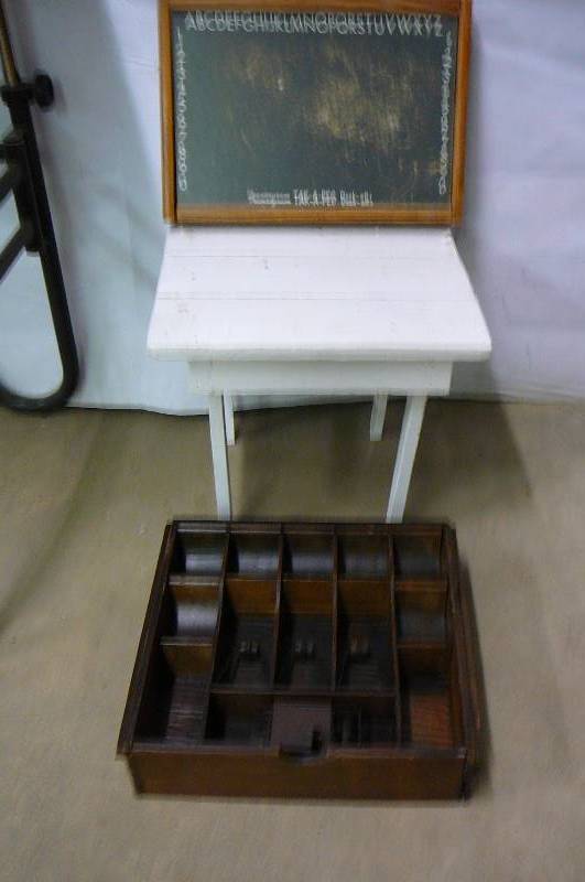 lot 72 image: Stool, Chalkboard, Till Drawer