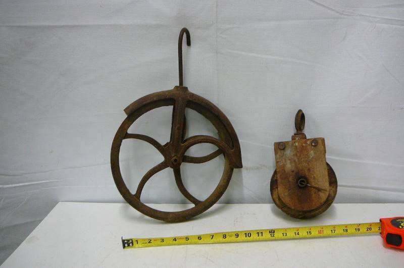 lot 83 image: 2 Vintage Pullies