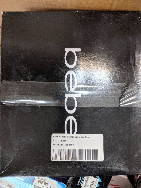 lot 15 image: Bebe Womens Delonix Stiletto Bootie - Black 9