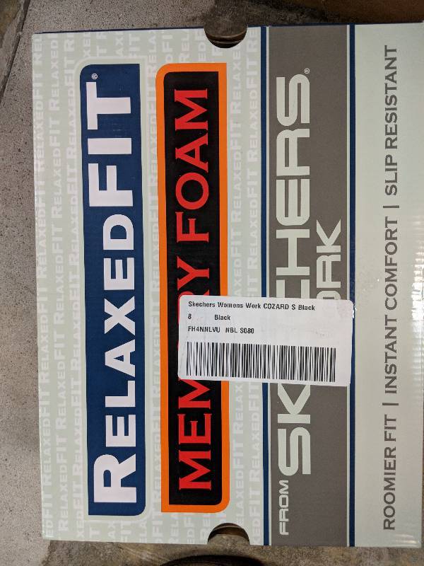 lot 26 image: Skechers Work Womens Relaxed Fit Cozard Slip-Resistant Slip-On Shoe � Wide Black 8