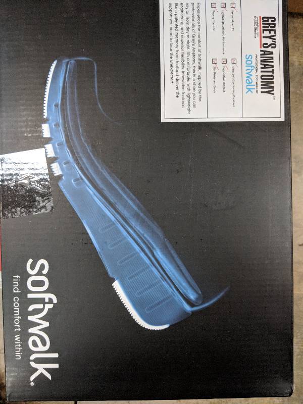 lot 27 image: Greys Anatomy by Softwalk Womens Meredith Duty Shoe - Grey Marble 10