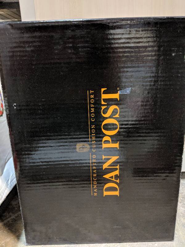 lot 48 image: Dan Post Mens All Leather Western Boots - Black 8 12