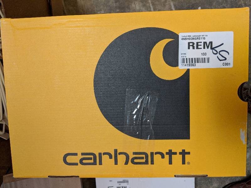 lot 59 image: Carhartt Men�s Lightweight Waterproof Safety-Toe Work Shoe - Gray 11.5