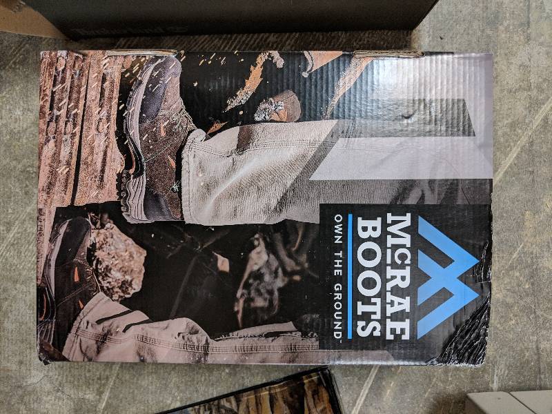 lot 76 image: McRae Women�s Metatarsal-Guard Composite-Toe Slip-On Work Shoe - Wide Brown 9