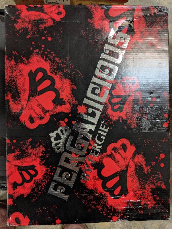 lot 97 image: Fergalicious Womens Bata Over-the-Knee Boot - Black 7.5