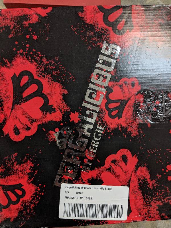 lot 98 image: Fergalicious Womens Lexis Wide-Calf Boot - Black 8.5