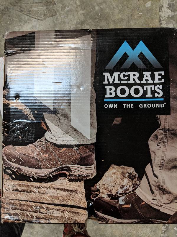 lot 112 image: McRae Mens Pull on Work Boot - Brown-11 12