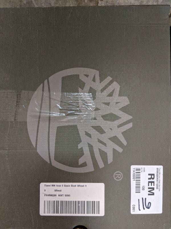 lot 116 image: Timberland Men�s Icon 6 Nubuck Leather Basic Waterproof Boot - Wheat 9