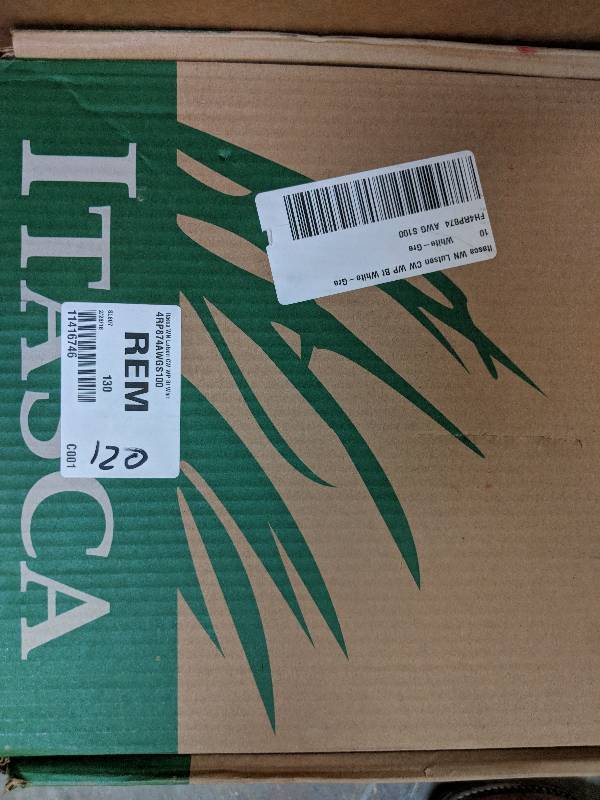 lot 120 image: Itasca Womens Lutsen Waterproof Ankle Boot - White-Grey 10