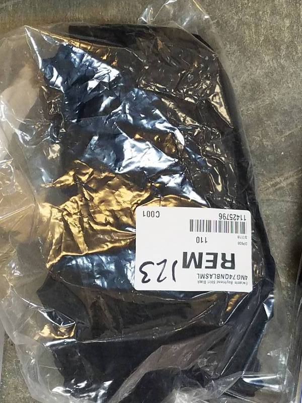 lot 123 image: Escante Boyfriend Shirt Lingerie - Black Small