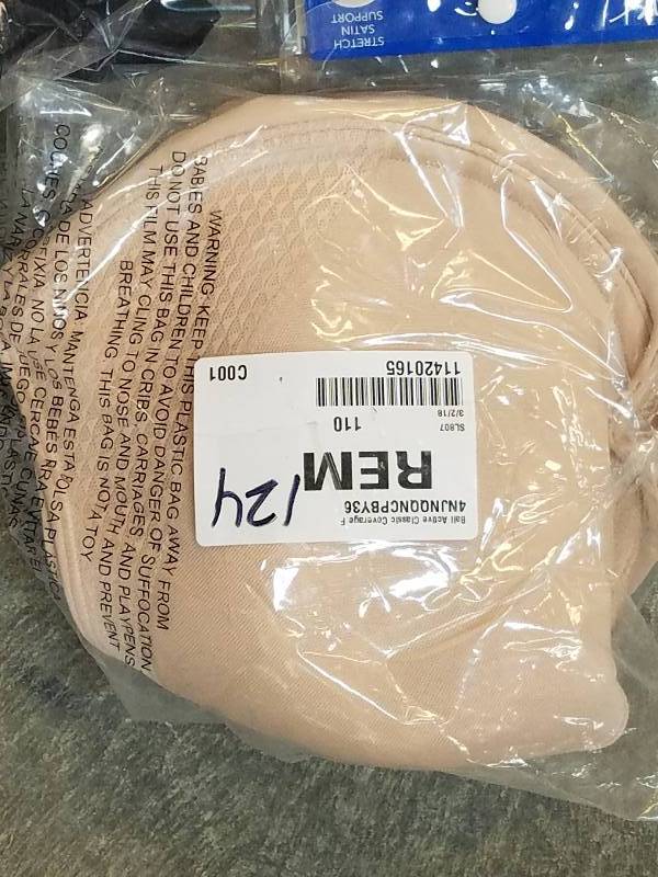 lot 124 image: Bali Active Classic Coverage Foam Underwire Bra - Champagne 36 DDD