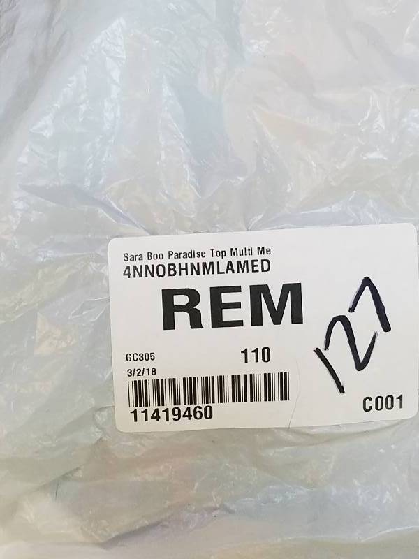 lot 127 image: Sara Boo Womens Paradise Top - Medium