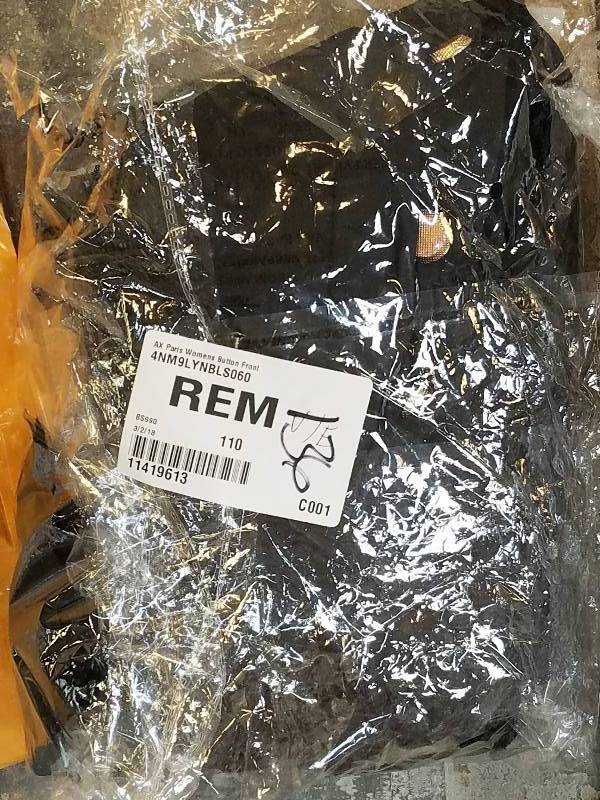 lot 136 image: AX Paris Womens Long-Sleeved Button-Front Skater Dress - Black 6