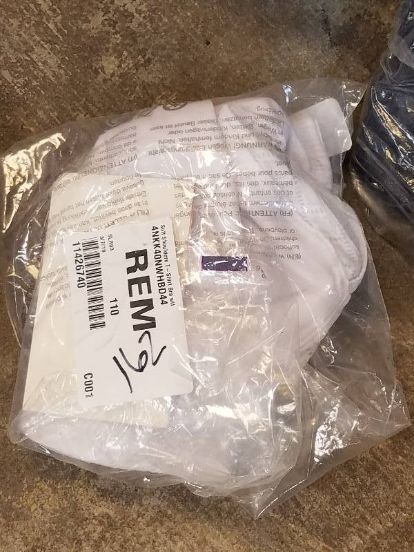 lot 162 image: Glamorise Soft Shoulders T-Shirt Bra - White 44 D