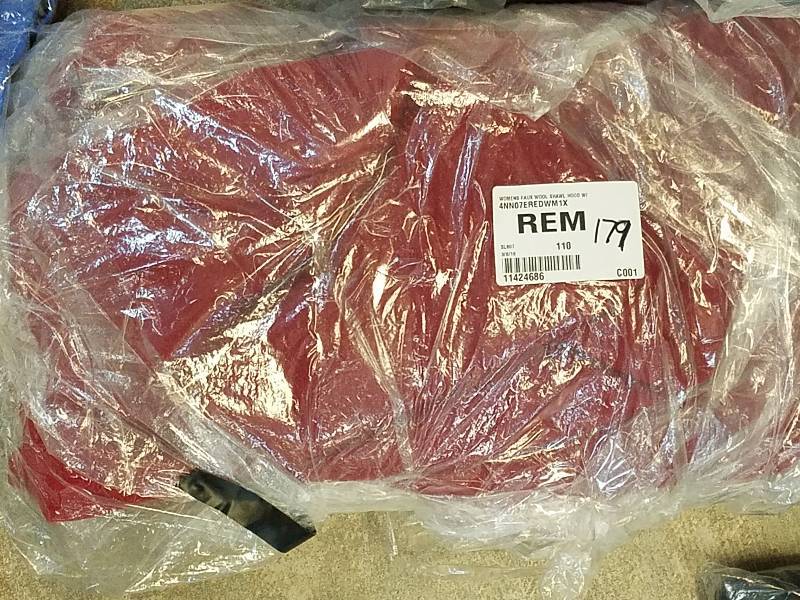 lot 179 image: Excelled Womens Plus Hooded Belted Wrap Coat - Red 1X