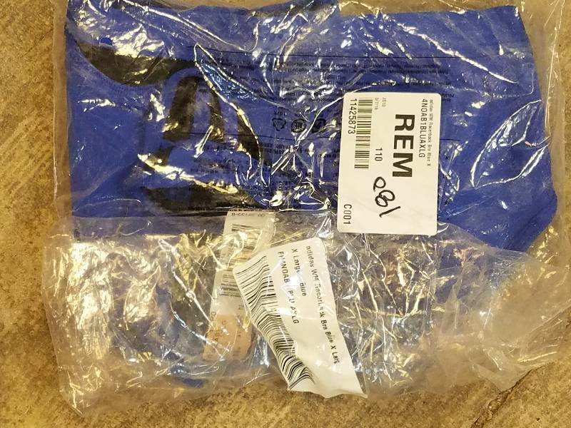 lot 180 image: adidas Racerback Sports Bra - Blue X Large