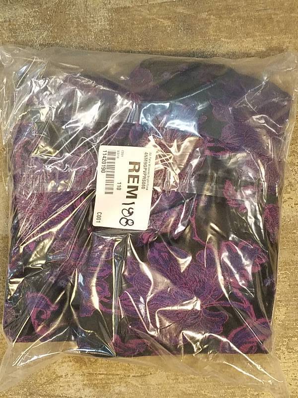 lot 188 image: AX Paris Womens Floral-Print Sleeveless V-Neck Skater Dress - Purple 8