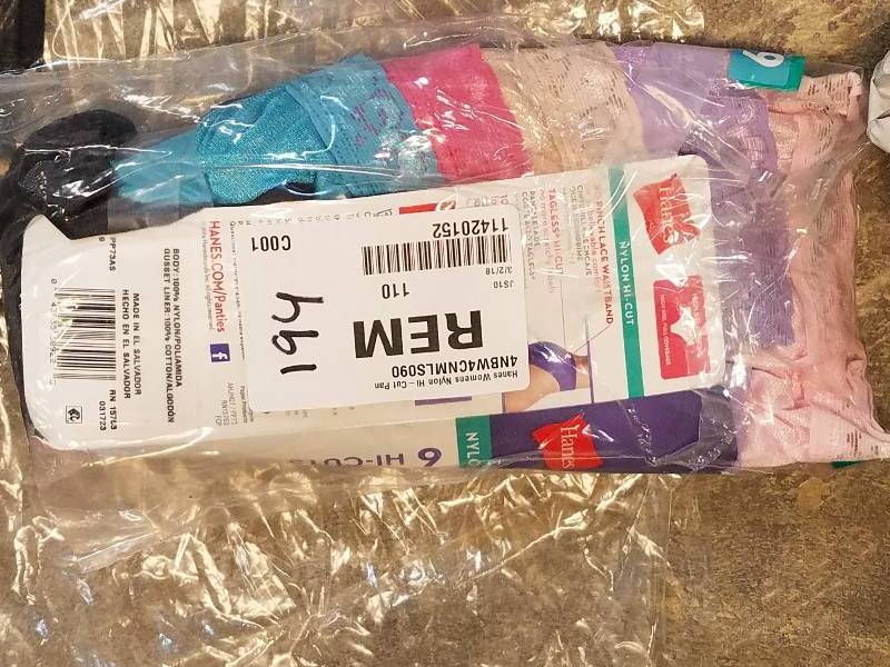 lot 194 image: Hanes Womens 6-Pack Tagless High-Cut Briefs - Multi Colors 9
