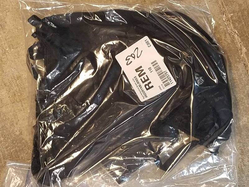 lot 203 image: Escante Womens Night Reflections 4-Pc. Bustier Lingerie Set - Black S