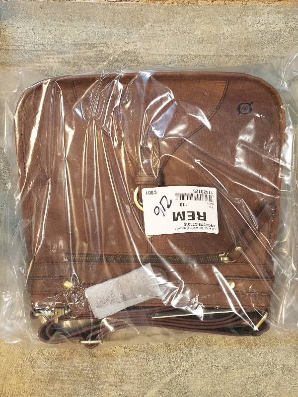 lot 216 image: b.o.c. Glendale Distressed Crossbody Bag - Chocolate