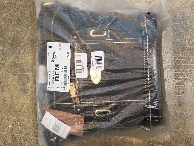 lot 220 image: b.o.c. Park Slope Straw Tote - Black