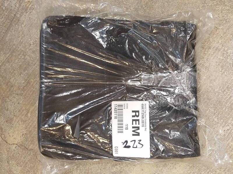 lot 223 image: Royce Leather Flap Crossbody Bag - Black