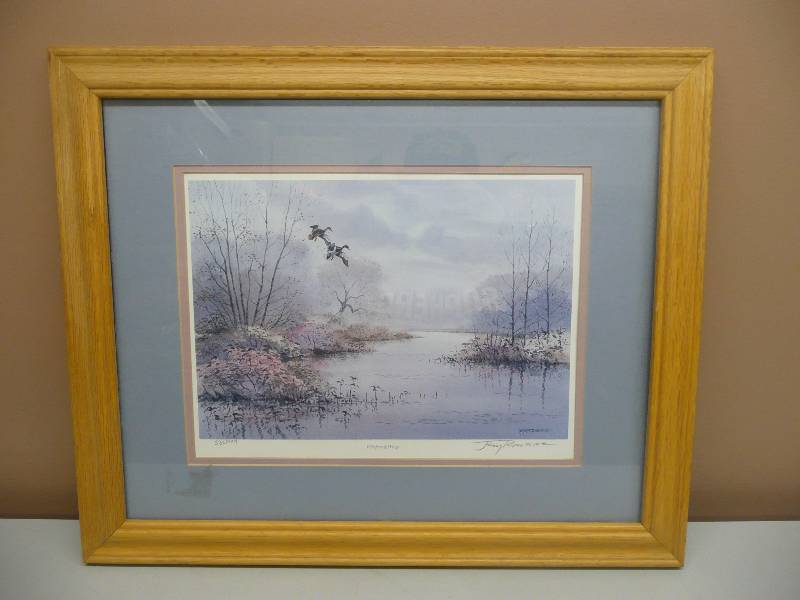 lot 29 image: WHISPERING WINGS ARTWORK BY JERRY RAEDEKE - SIGNED & NUMBERED 523 OF 999 - APPROX 24 BY 19 - SEE PICTURES