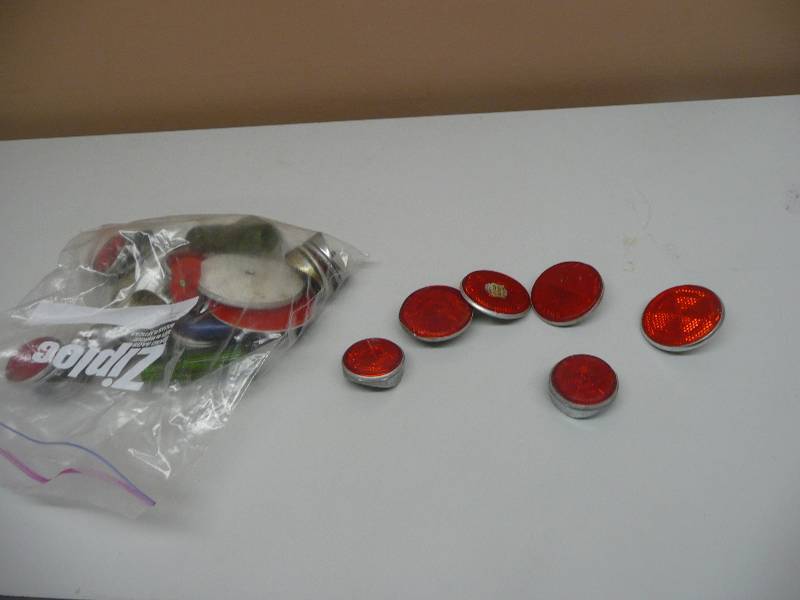 lot 47 image: ANTIQUEVINTAGE BIKE REFLECTORS - SEE PICTURES