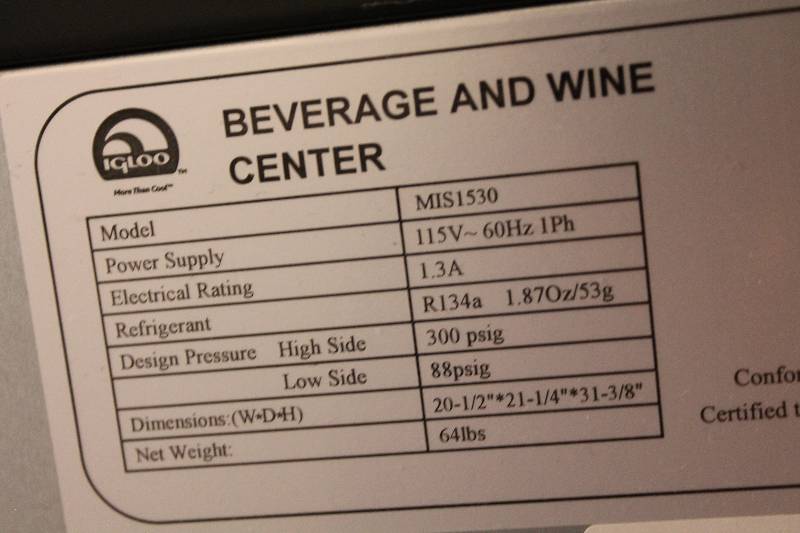 igloo beverage and wine center