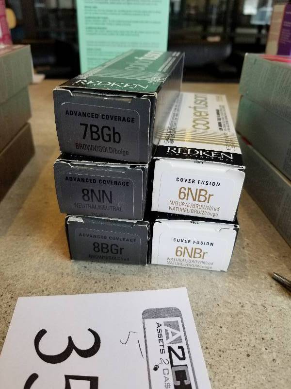 lot 355 image: Lot of (5) Redken Color Fusion - 8NN, 8BGr, 6NBr
