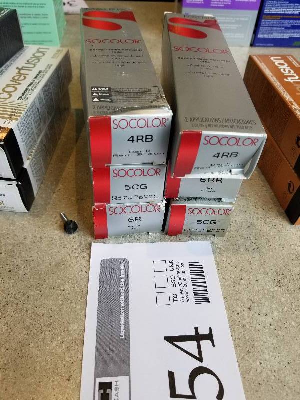lot 354 image: Lot of (6) Matrix Socolor - 4RB, 5CG, 6RR, 6R