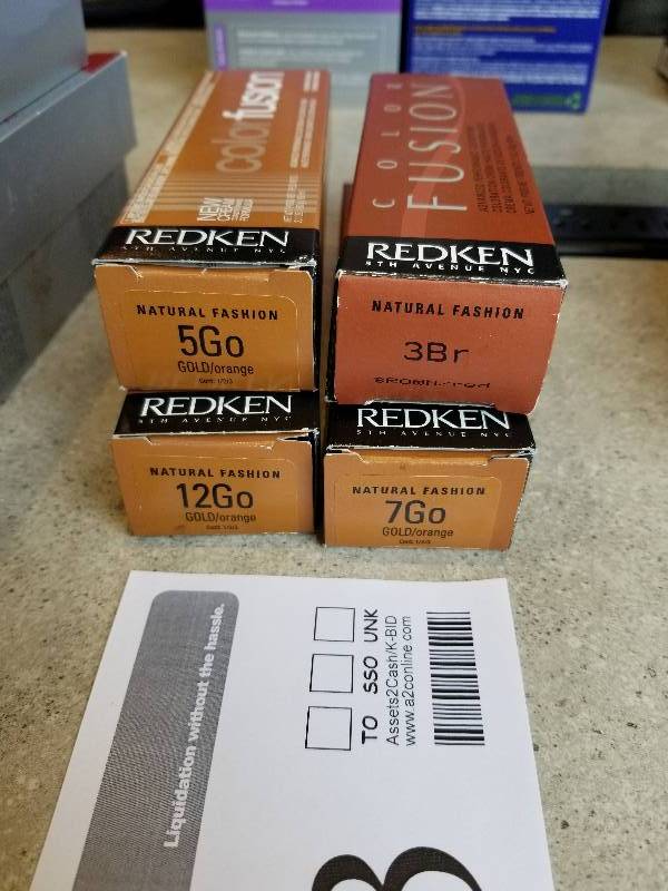 lot 353 image: Lot of (4) Redken Color Fusion - 3Br, 5Go, 7Go, 12Go