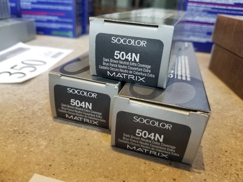 lot 349 image: Lot of (3) Matrix Socolor - 504N