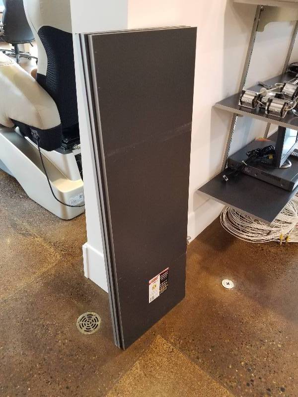lot 412 image: Lot of (3) Rubbermaid FastTrack Multi-Purpose Shelves
