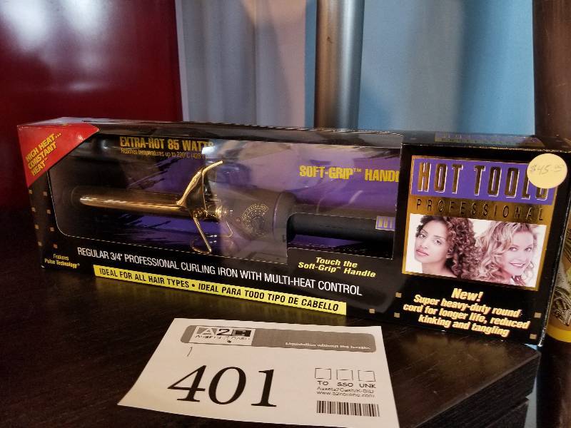 lot 401 image: Hot Tools Professional 34in. Curling Iron w Multi-Heat Control