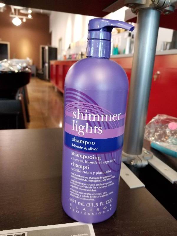 lot 411 image: Clairol Professional Shimmer Lights Shampoo - Blonde & Silver