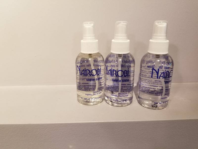 lot 288 image: Lot of (3) Nairobi Sheer Shine Enhancer & Thermal Protectant