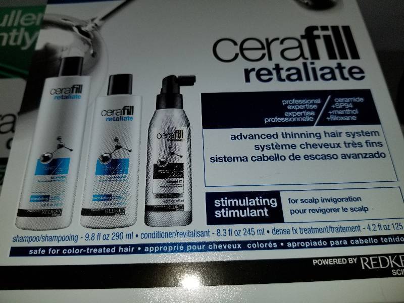 Lot Of 2 Redken Cerafill Retaliate Shampoo Conditioner Scalp Energizer Treatment Brooklyn Center Spa Liquidation Sale K Bid