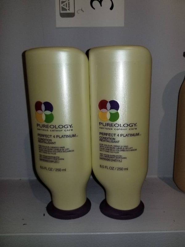 lot 383 image: Lot of (2) Pureology Perfect 4 Platinum Shampoo, Conditioner