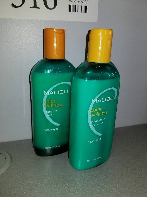 lot 316 image: Lot of (3) Malibu Color Wellness Vegan Hair Care Products  - 1) Shampoo, 2) Conditioner