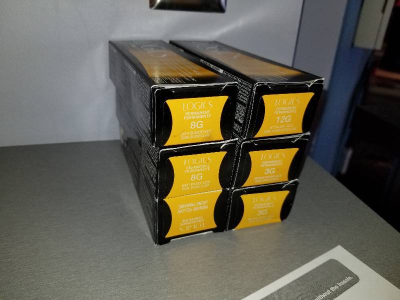 lot 336 image: Lot of (6) Logics Color System - 3G Medium Brown Gold, 8G Light blonde Gold, 12G Ultra Light Gold