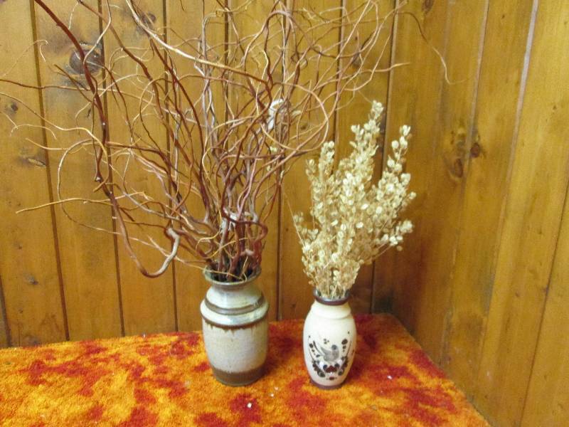 lot 48 image: Signed Pottery Vases