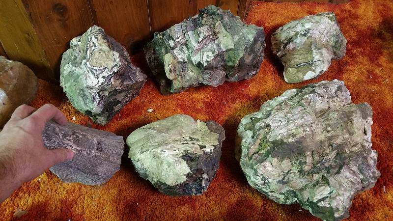 lot 57 image: Group of Larger Rocks, Etc.