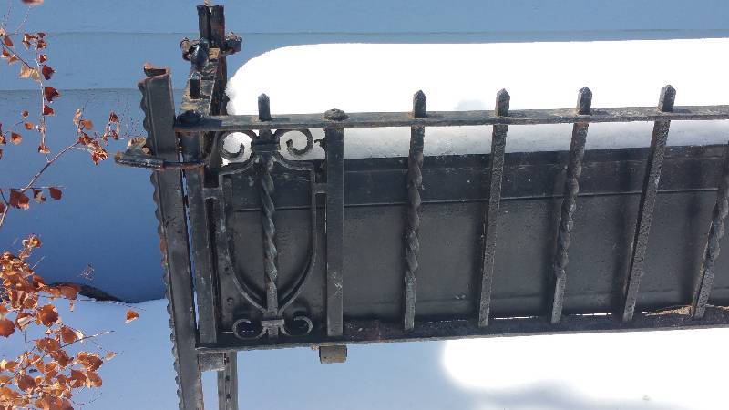 lot 102 image: Large Wrought Iron Planter