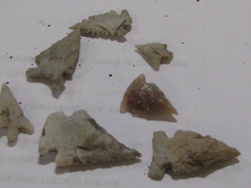 lot 14 image: Native American Stone Arrow Points