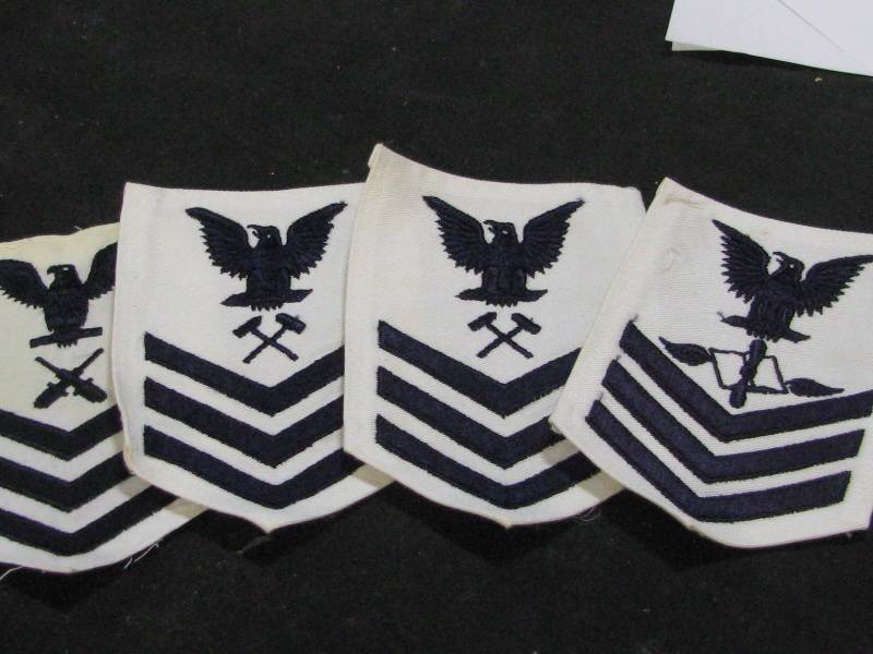 lot 53 image: US Navy Rating Badges