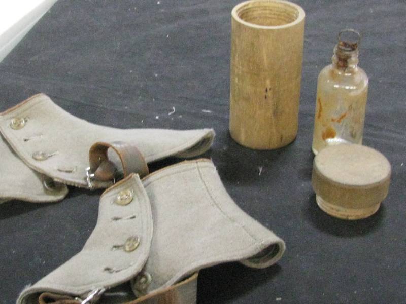 lot 88 image: Spats & Vintage Medicine Bottle