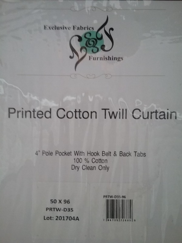 Printed Cotton Twill Curtains