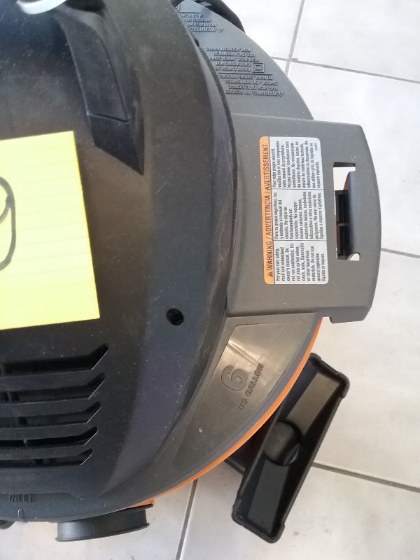Rigid 6 Gallon Shop Vac,
